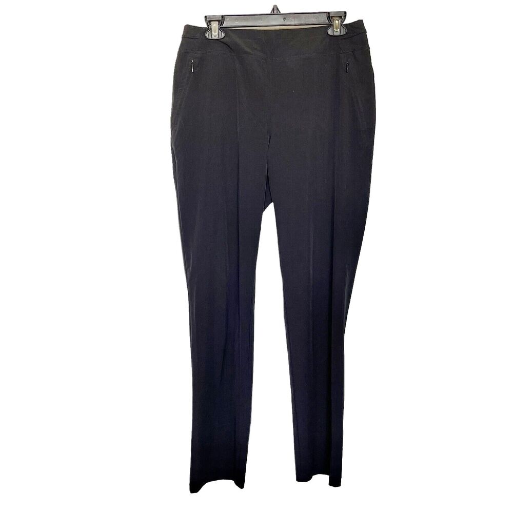 Chico’s Zenergy Womens Pants Size 6 Regular Black Utility Light Office Wear